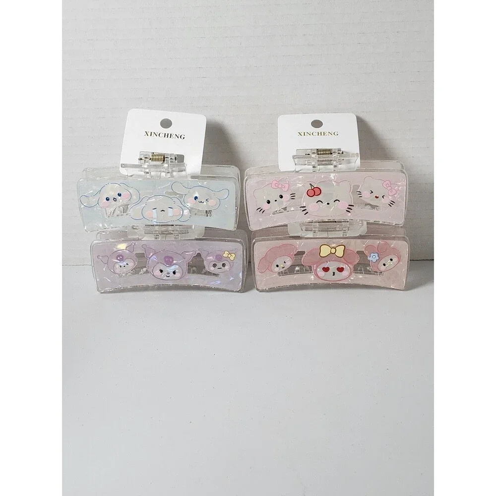 Lot Of 4 Claw Hair Clips